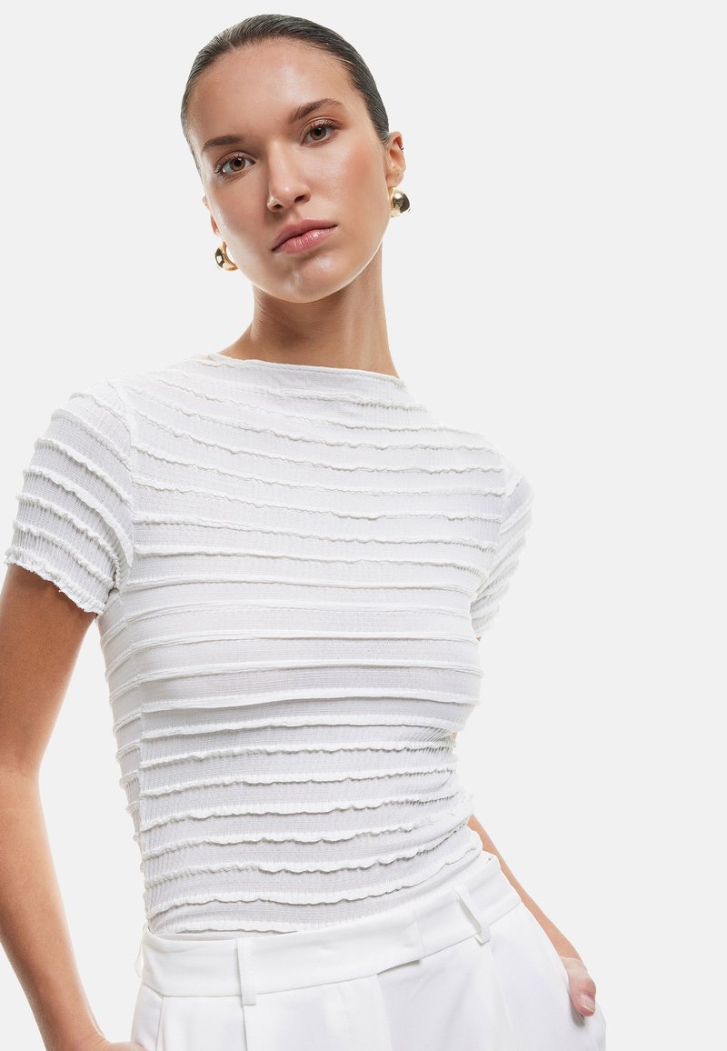 Koton SHORT-SLEEVE  - T-shirts basic - off white
