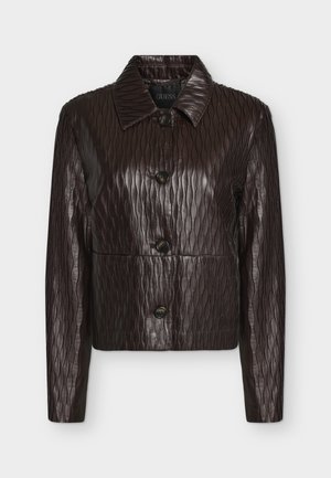 Guess, WALKER WAVE PLEATED - Ελαφρύ μπουφάν - dark auburn multi