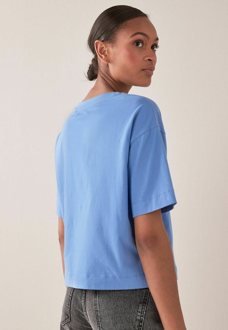 Damen T-Shirts | Next BOXY RELAXED FIT T-Shirt basic blue/blau - RE30288 Damen T-Shirts | Next BOXY RELAXED FIT T-Shirt basic blue/blau - RE30288