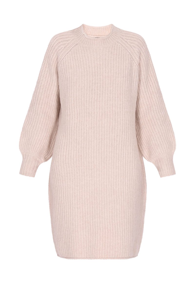 dreimaster Gebreide jurk beige dreimaster Gebreide jurk beige