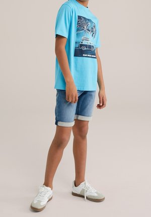 WE Fashion, Short en jean - dark blue