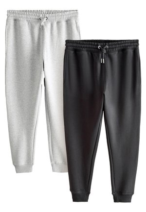 REGULAR FIT RICH JOGGERS 2 PACK  - Pantalones deportivos - black grey marl