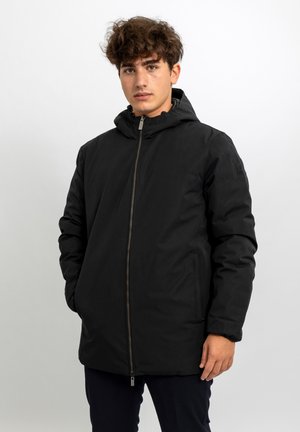 RONALD REVERSIBILE - PUFFER  - Piumino lungo - black