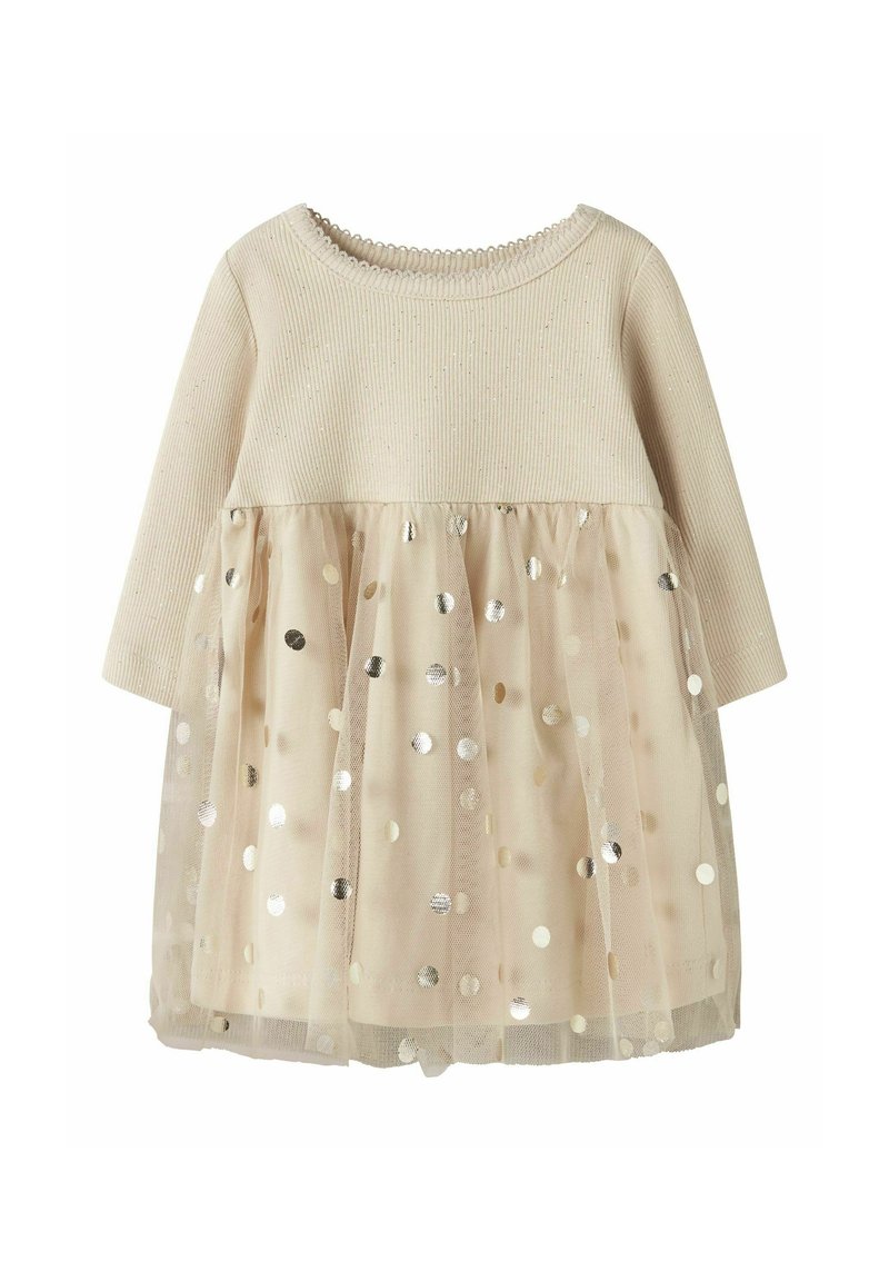 Name it DRESS TULLE - Vestido de malha - grey/bege - Zalando.pt