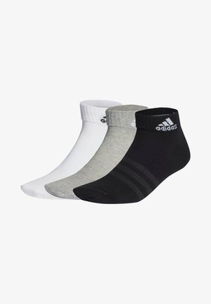 adidas Performance THIN AND LIGHT 3 PACK - Športové ponožky - medium grey heather/white/black