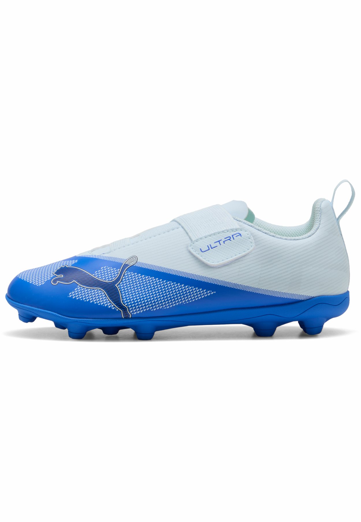 PUMA ULTRA 7 PLAY FG/AG RB JR UNISEX - Zapatillas fútbol para césped artificial - ultra blue-icy blue- black-lime squeeze