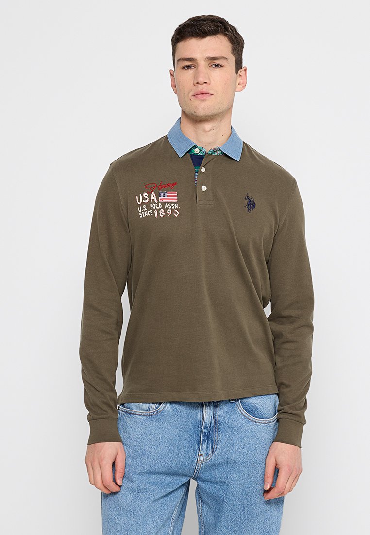 U.S. Polo Assn. Poloshirt olijfgroen U.S. Polo Assn. Poloshirt olijfgroen