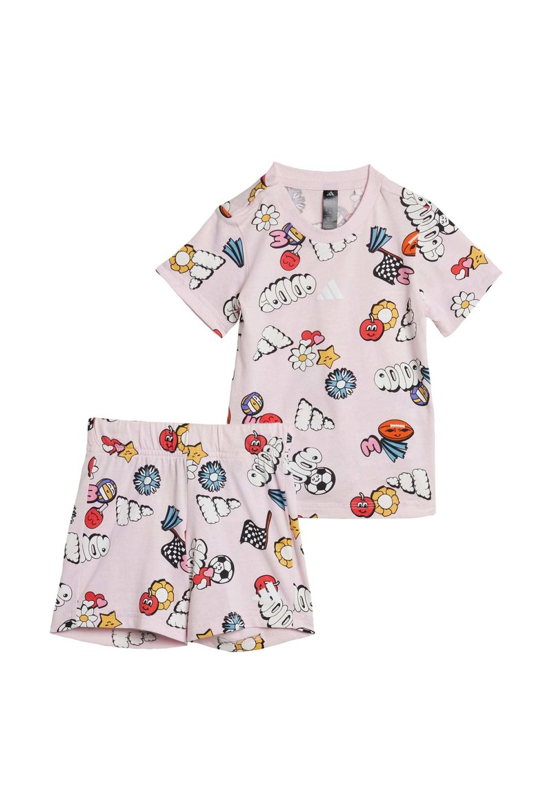 adidas Performance - SEASONAL ESSENTIALS FUN ALLOVER PRINTED KIDS - Survêtement - clear pink/multicolor/white, Agrandir