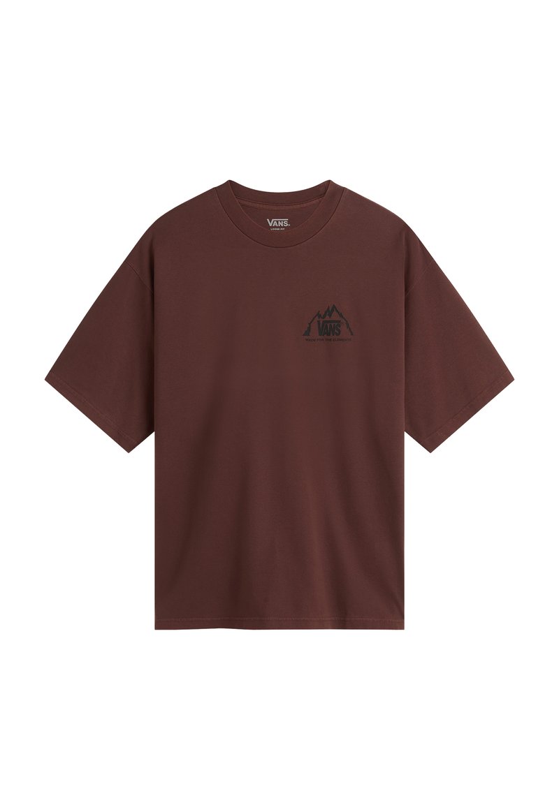 Vans MTE CRESTLINE - Camiseta estampada - bitter chocolate