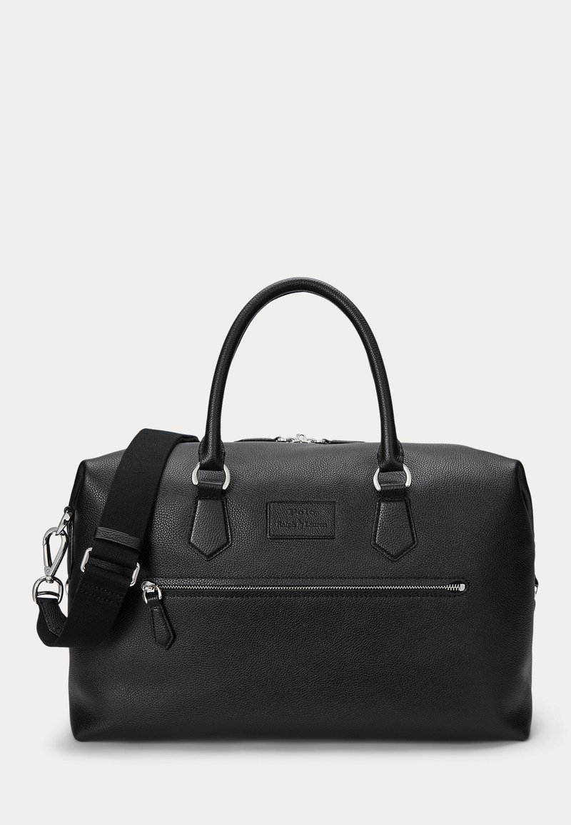 Polo Ralph Lauren PEBBLED LEATHER DUFFEL UNISEX - Viikonloppukassi - black