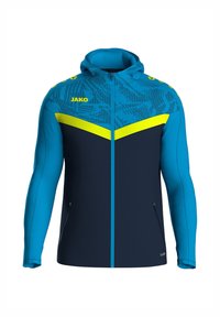 JAKO FUSSBALL-TEAM ICONIC KAPUZEN - Sweatjacke - blaugelb