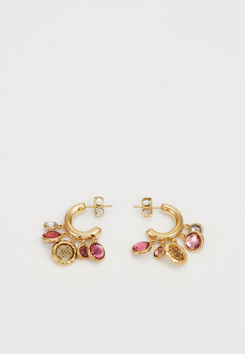 Guess - PETRA - Øredobber - yellow gold-coloured/fuchsia, Forstørre