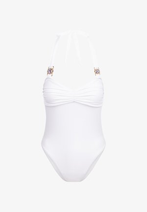 AMOUR ROUCHED - Maillot de bain - white