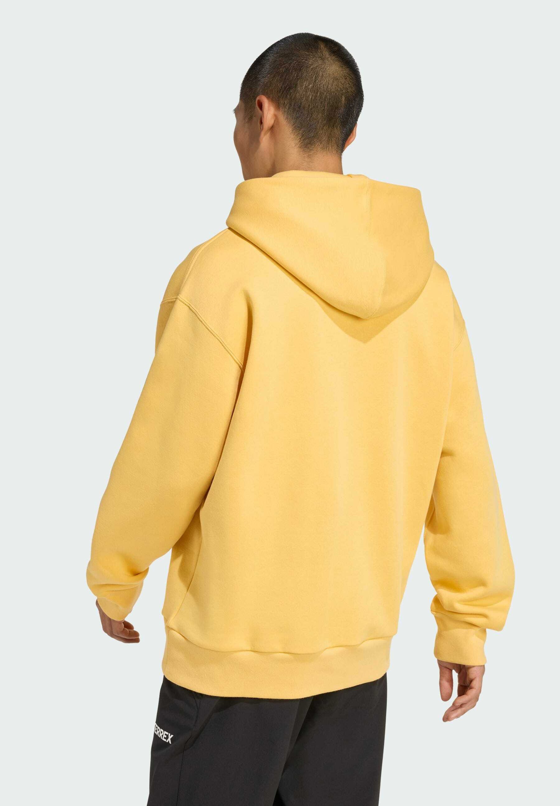 adidas Performance TEAM D GRAPHIC - Hoodie - semi spark/yellow