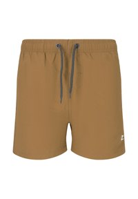 Ruske u swim trunkse napravljenih od laganog materijala. Ima elastičnu traku oko struka sa vezicom i mali beli logo sa strane.