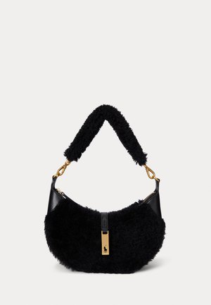 POLO ID SHEARLING MINI SHOULDER BAG - Käsilaukku - black