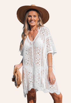 Cupshe ELEGANT COVER UP - Strandaccessoire - white