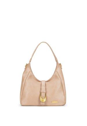 WITH DOUBLE CLOSURE - Handtas - beige