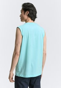 TOM TAILOR TANK MIT LOGO - Top - caribbean turquoise