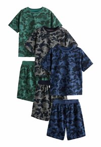 Next - 3 PACK SET - Komplet pidžame - blue grey green camouflage Minijatura 1