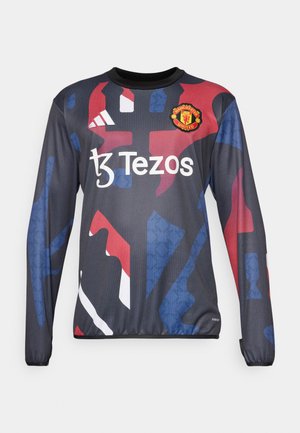 adidas Performance MANCHESTER UNITED PRE MATCH - Squadra - black/red/off white/team coll burgundy
