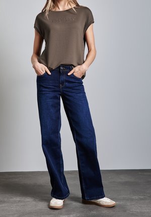 Print T-shirt - brown