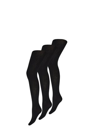 3-PACK - WARM - Overkneestrümpfe - black