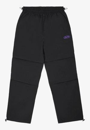 Pegador ARDEN PARACHUTE PANTS - Kelnės - black/deep purple