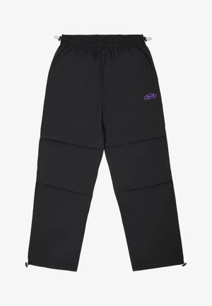 Pegador ARDEN PARACHUTE PANTS - Kelnės - black/deep purple