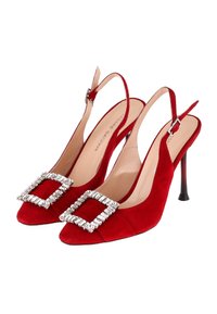 Cesare Gaspari JEWEL BROOCH - Sandali con tacco - red