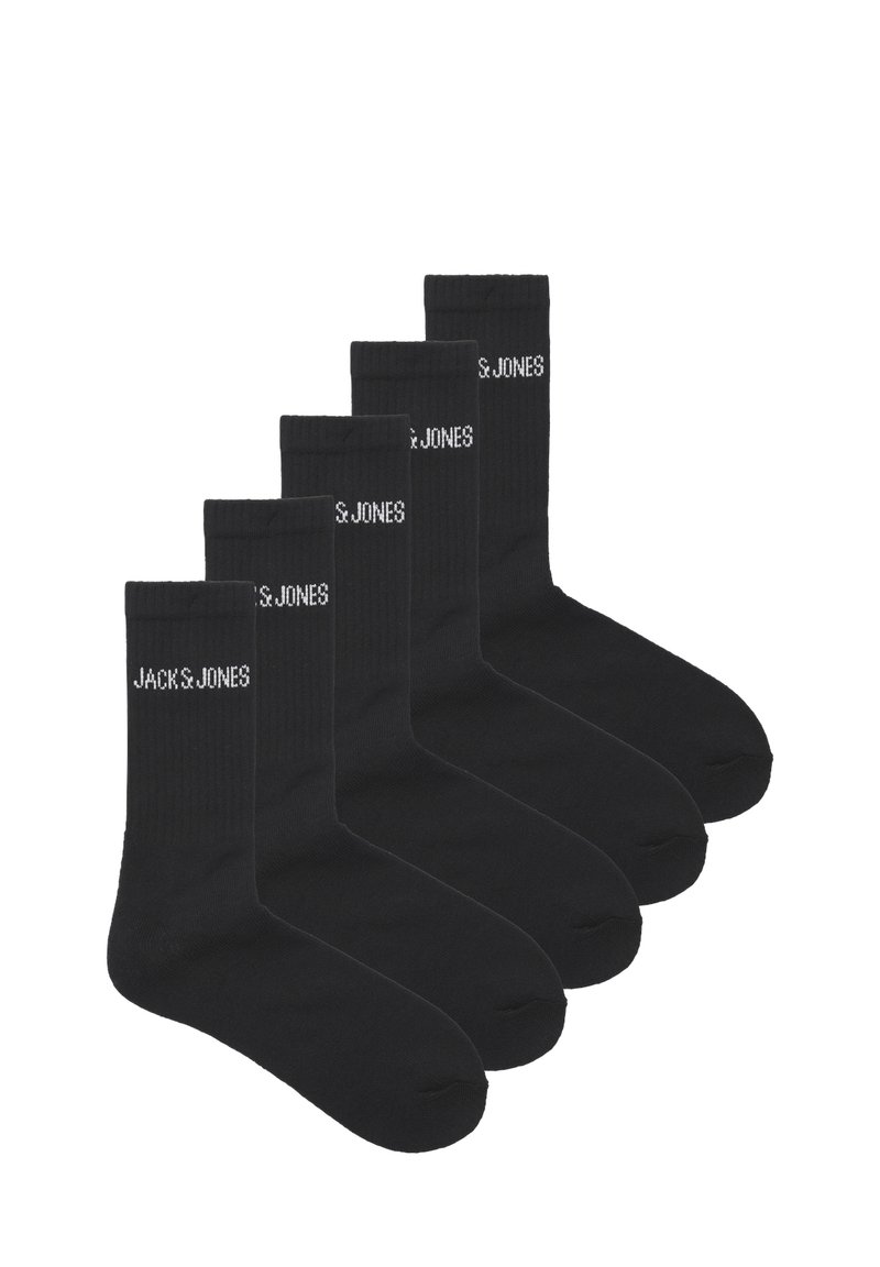 Jack & Jones Jack & Jones JACREGEN 5 PACK - Socks - black