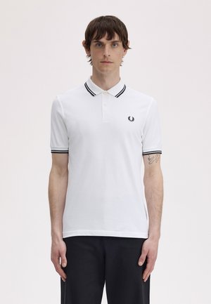 Fred Perry TWIN TIPPED - Poloshirt - white