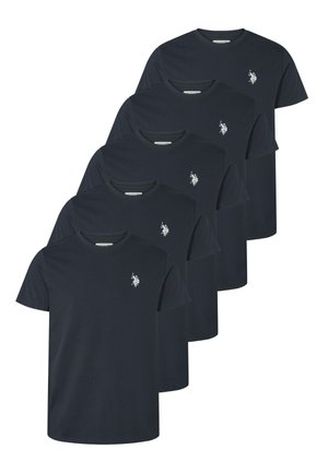 BERTIL 5-PACK - Jednoduché tričko - dark sapphire