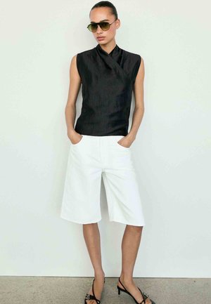 Massimo Dutti, Blouse - mottled dark blue