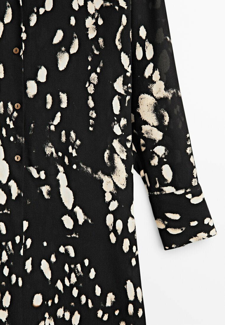 Damen Freizeitkleider | Massimo Dutti PRINTED SHIRT DRESS Blusenkleid black/schwarz - GN84934 Damen Freizeitkleider | Massimo Dutti PRINTED SHIRT DRESS Blusenkleid black/schwarz - GN84934