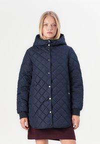 VILA VITATE LS HOODED - Wintermantel - navy