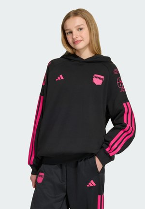 adidas Performance, J FORTNITE HOODY UNISEX - Hoodie - black real magenta