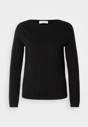 Marc O'Polo, LONGSLEEVE ROUND NECK - Svetrík - black