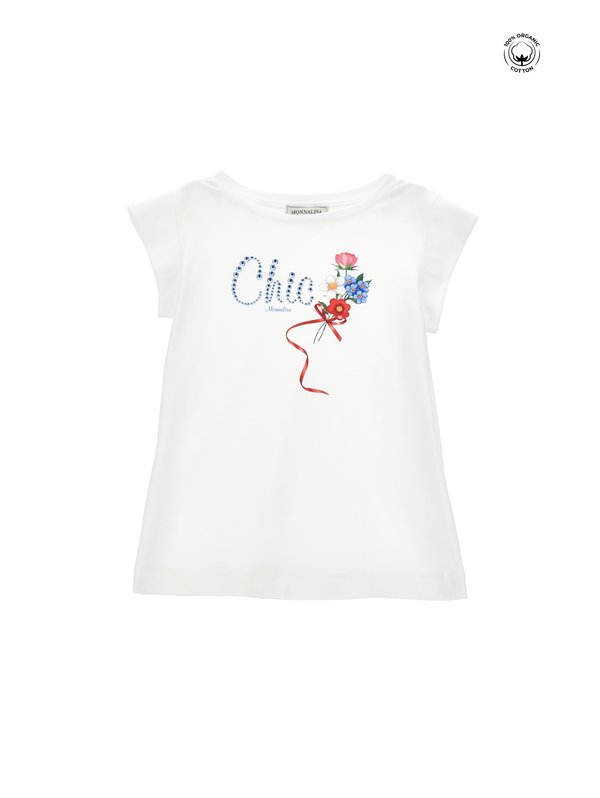 CHIC FIORELLIN - T-Shirt print - panna