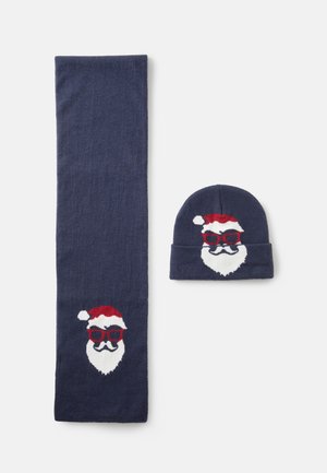 ONSXAS BOX SCARF BEANIE UNISEX SET - Megzta kepurė - pompeian red