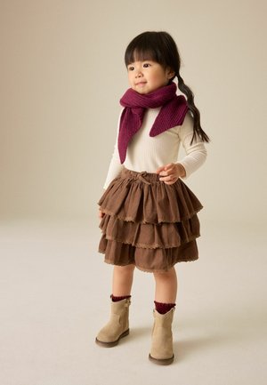 Next, PULLON RARA SKIRT - Jupe trapèze - chocolate brown cord