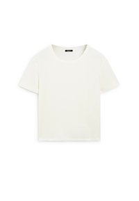 REGULAR FIT WITH COLLAR DETAIL - T-shirt basic - beige