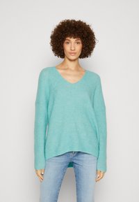 Mos Mosh THORA V-NECK - Maglione - wasabi
