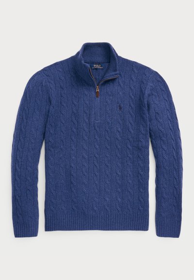 Polo Ralph Lauren CABLE-KNIT WOOL-CASHMERE JUMPER - Camisola - rustic navy heather