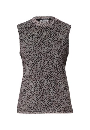 Street One, MESH-TOP MIT TURTLE NECK UND PRINT - Top - black