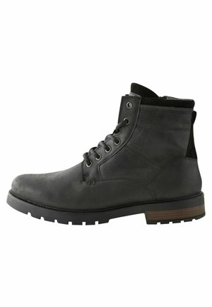 Next Botines con cordones - black