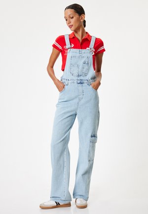 POCKET DETAIL OVERALLS - Peto - light blue
