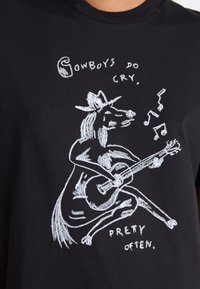 Carhartt WIP PEPE COWBOY - T-shirt print - black/white