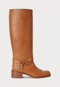 HARNESS BURNISHED LEATHER RIDING BOOT - Laarzen - cuoio