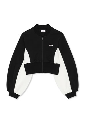 APPAREL LECORE CROPPED HIGH  - Vetoketjullinen college - black-egret